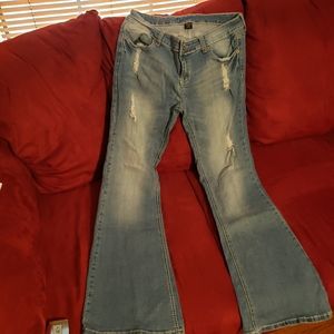 Faded Denim Jeans
